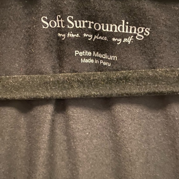 Soft Surroundings Black Crossover Blouse - Picture 3 of 4